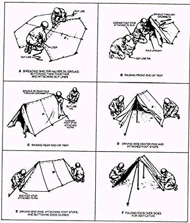 00 - US Army puptent / US shelter halves - Afbeelding 4