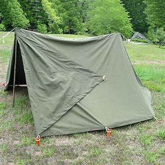 US army puptent shelter halves