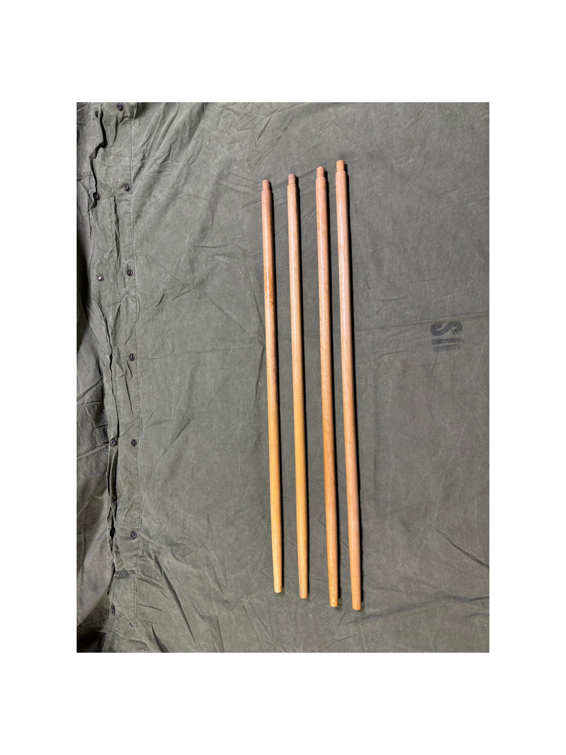US Army Wooden Mosquito Screen Poles – Set voor Veldbed - Afbeelding 2
